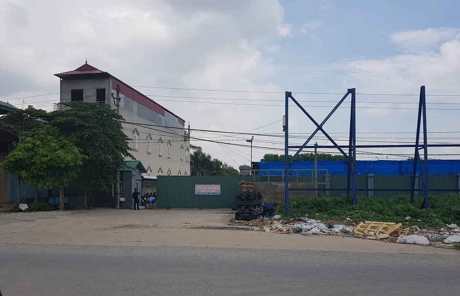 Nhà máy tái chế nhựa Công ty Sơn Tùng tại xã Lạc Đạo, huyện Văn Lâm, tỉnh Hưng Yên.