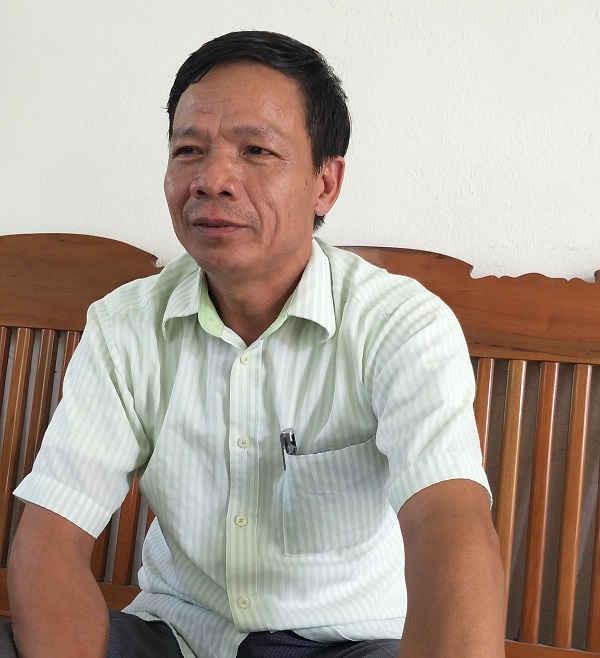 Ông Ngô Trọng Túc – Chủ tịch UBND xã Phùng Minh cho biết xã đi kiểm tra không có sạt lở và không ảnh hưởng đến hoa màu của người dân