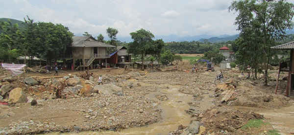 Nhiều thôn bản của tỉnh Yên Bái đã bị mưa lũ cuốn trôi
