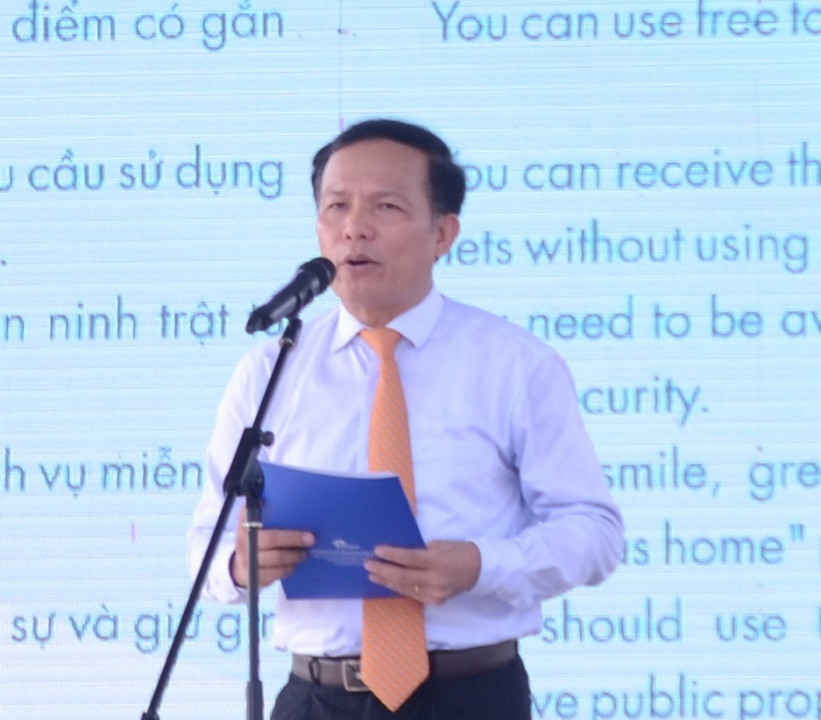 Ông Ngô Hoài Chung, Phó Tổng cục trưởng Tổng cục Du lịch phát động phong trào xã hội hóa nhà vệ sinh công cộng 