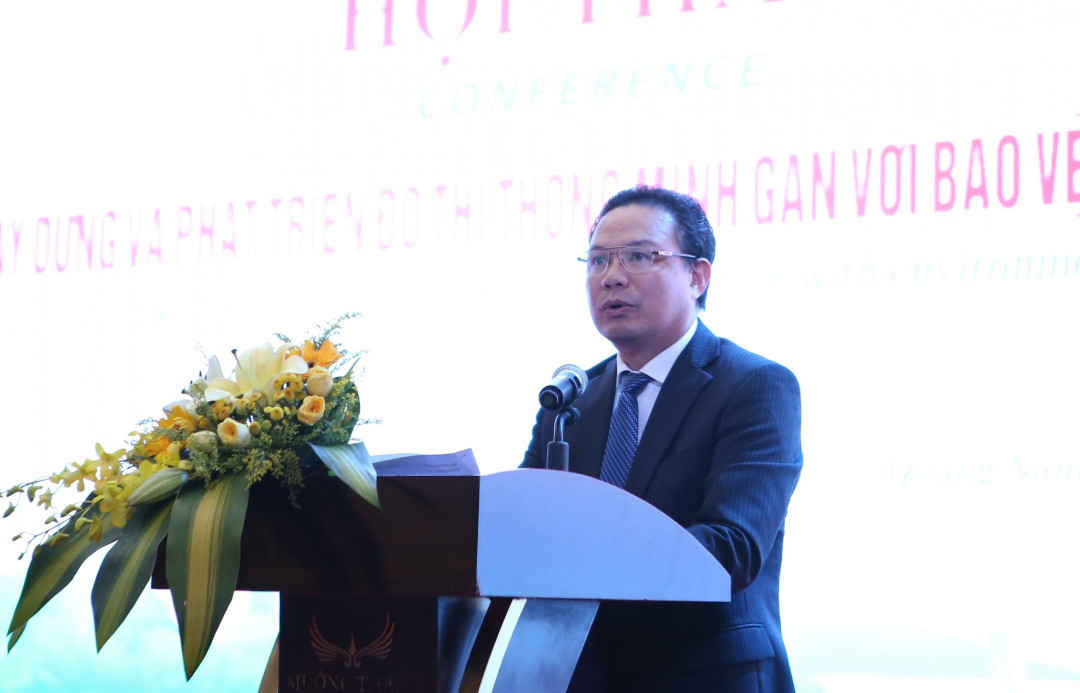 Ông Lê Văn Thanh, Phó Chủ tịch UBND tỉnh Quảng Nam phát biểu tại Hội thảo