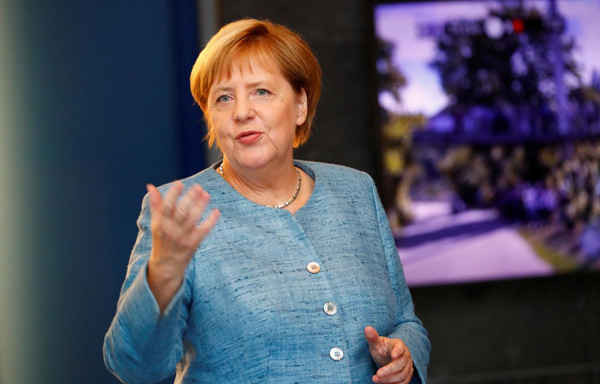 Thủ tướng Đức Angela Merkel tham dự Hội nghị Sommerinterview tại Berlin, Đức vào ngày 26/8/2018. Ảnh: Hannibal Hanschke