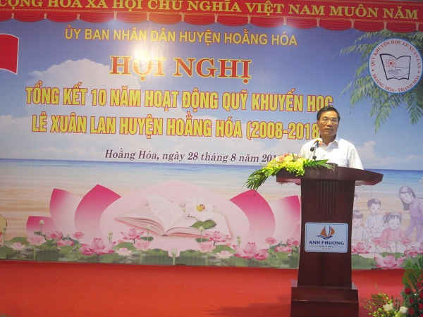 Ông Phạm Đăng Quyền – Tỉnh ủy viên, Phó chủ tịch UBND tỉnh Thanh Hóa phát biểu tại buổi kỷ niệm.