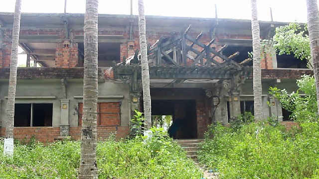 Một góc khu du lịch sinh thái ở xã Tam Hải bỏ hoang