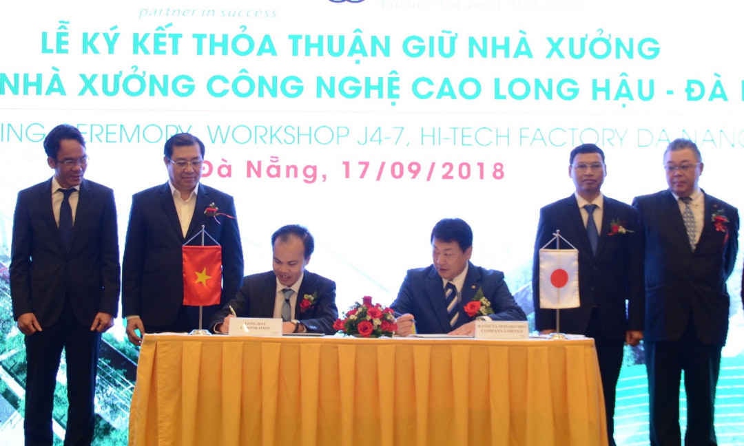 Công ty Long Hậu ký kết thỏa thuận thuê nhà xưởng đầu tiên với Công ty TNHH Hatsuta Seisakusho (Nhật Bản)