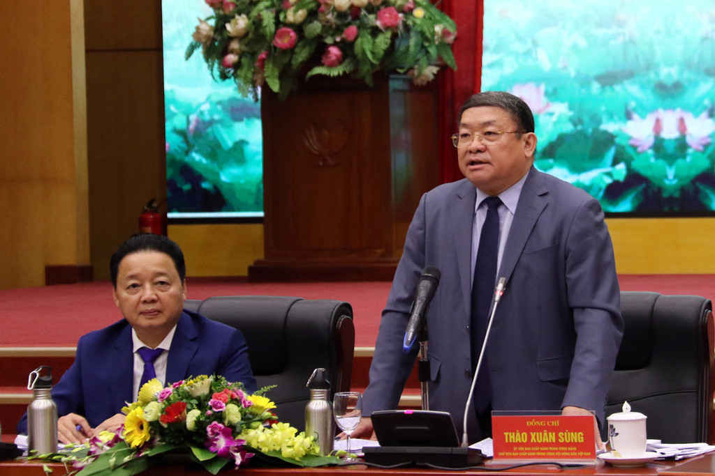 Chủ tịch Hội Nông dân Việt Nam - ông Thào Xuân Sùng