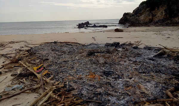 Việc thu gom rác thải dọc bờ biển đã được triển khai tại nhiều địa phương ở Quảng Bình 