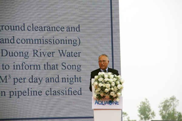 ông Đỗ Văn Định - Giám đốc dự án NMNM sông Đuống cho biết, về kỹ thuật, dự án NMNM sông Đuống