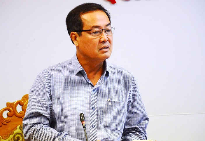 Ông Huỳnh Khánh Toàn, Phó Chủ tịch UBND tỉnh Quảng Nam phát biểu tại cuộc họp