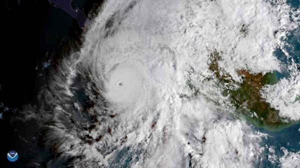 Hình ảnh vệ tinh của bão Willa vào ngày 22/10/2018