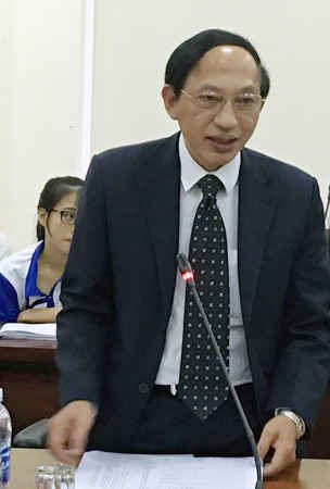 Ông Vi Quang Đạo, Tổng Giám đốc Cổng TTĐT Chính phủ, Văn phòng Chính phủ phát biểu định hướng nội dung Hội thảo