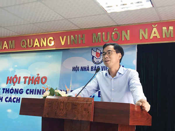 Ông Đào Việt Ánh, Phó Tổng Giám đốc BHXH Việt Nam phát biểu
