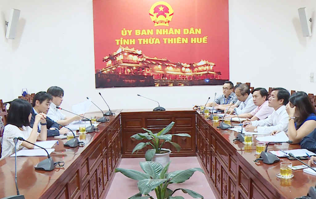 Cơ quan Hợp tác Quốc tế Nhật Bản (JICA) làm việc với UBND tỉnh Thừa Thiên Huế nhằm đẩy nhanh tiến độ các hạng mục của dự án
