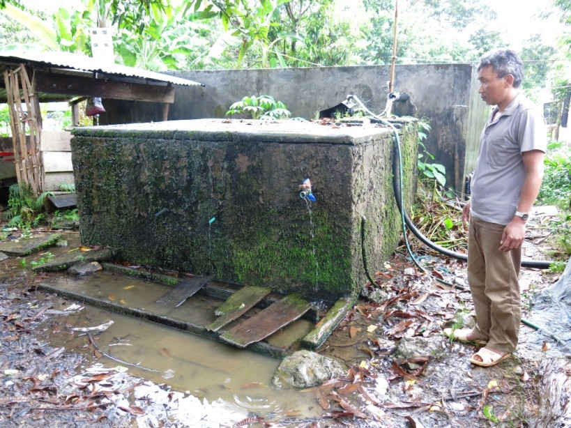 Công trình nước sạch tại khu tái định cư PachePalanh đã bị hỏng từ nhiều năm nay