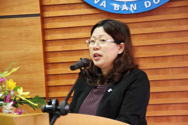 Thứ trưởng Bộ TN&MT Nguyễn Thị Phương Hoa phát biểu khai mạc hội nghị