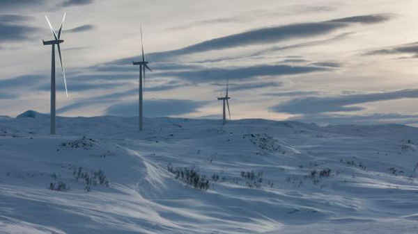 Một trang trại gió nhỏ ở Bjornafell, Thụy Điển