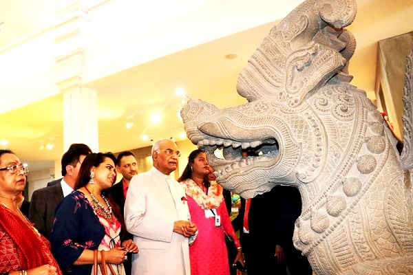 Lãnh đạo TP. Đà Nẵng tiếp đón đoàn Tổng thống Ấn Độ Ram Nath Kovind cùng Phu nhân tại Bảo tàng Điêu khắc Chăm
