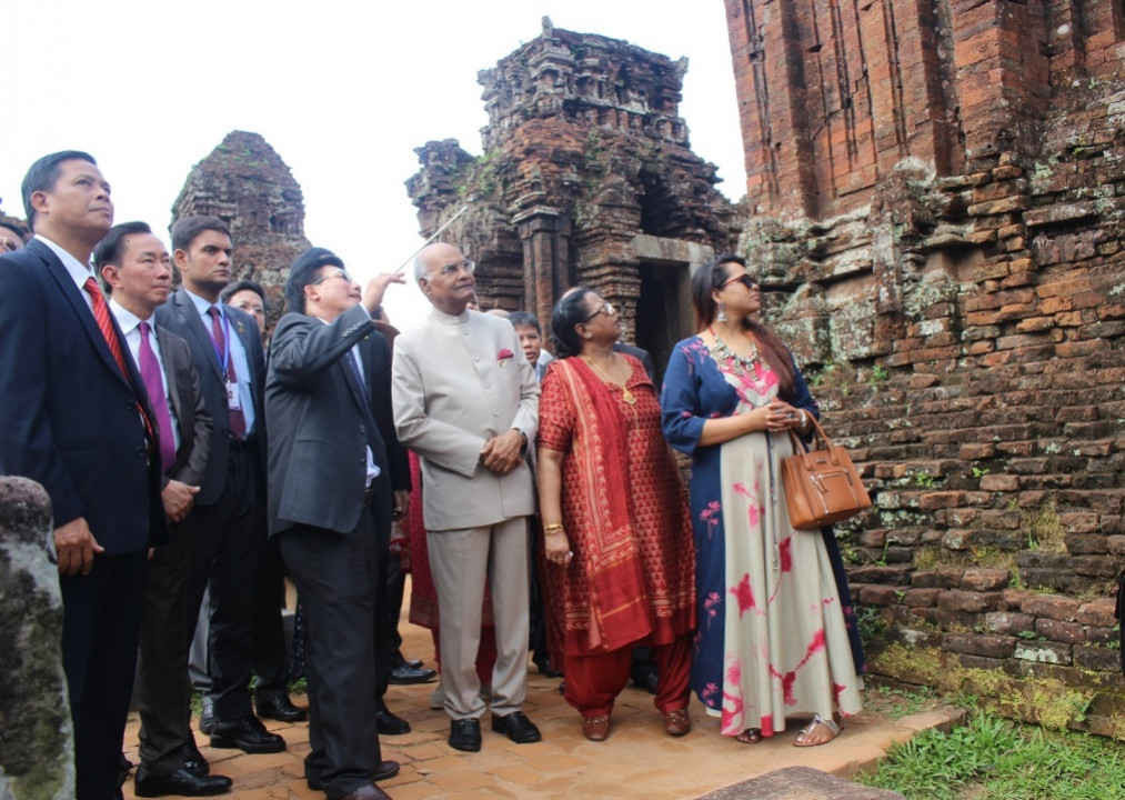 Tổng Thống Ấn Độ trao đổi về công tác bảo tồn, tôn tạo di tích tại Thánh địa Mỹ Sơn, Quảng Nam