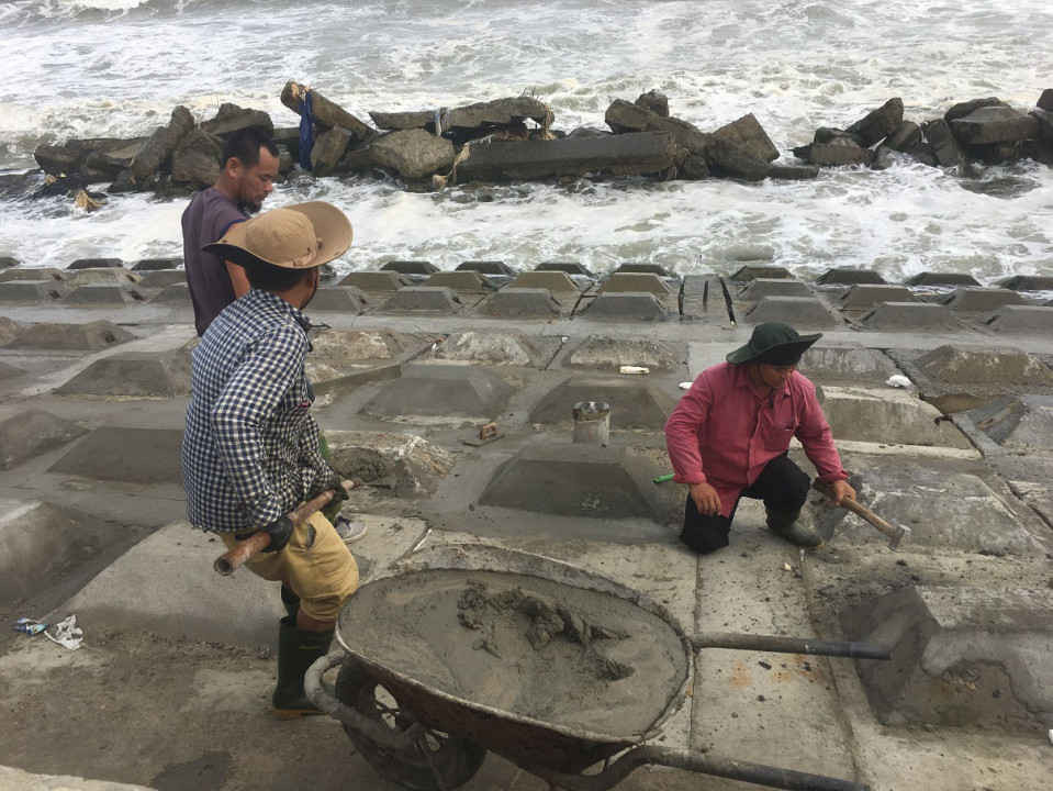 Ngay sau đó, công tác sửa chữa được tiến hành cho kịp ứng phó mùa mưa bão 2018
