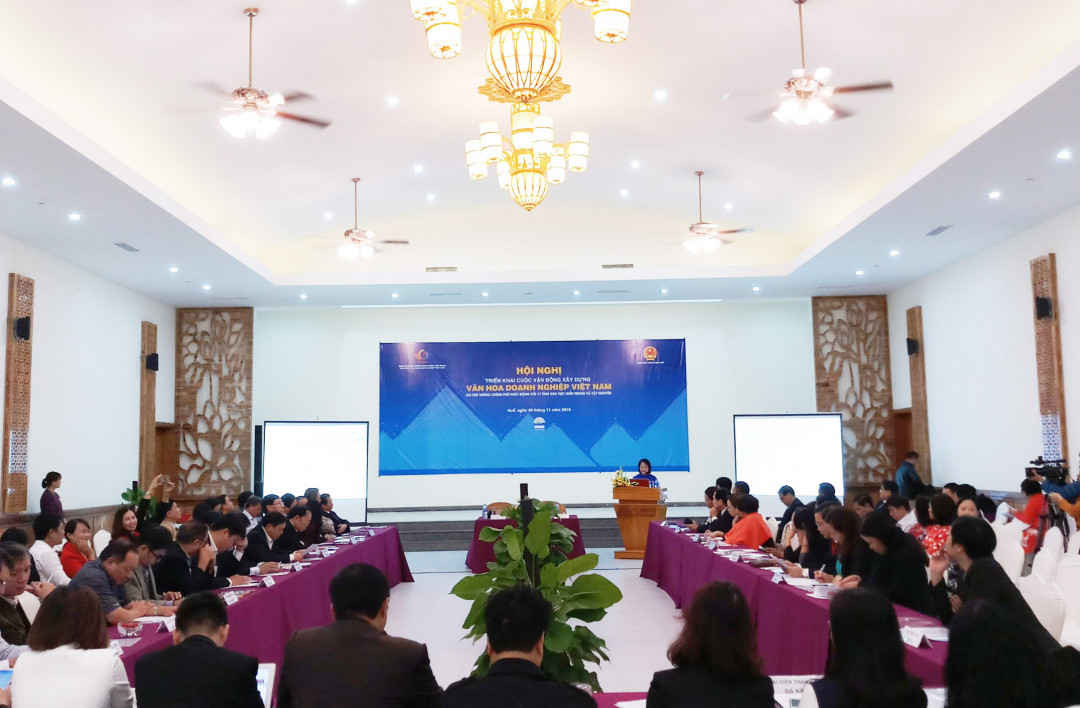 Hội nghị triển khai cuộc vận động “Xây dựng văn hóa doanh nghiệp Việt Nam” tại 17 tỉnh miền Trung- Tây Nguyên