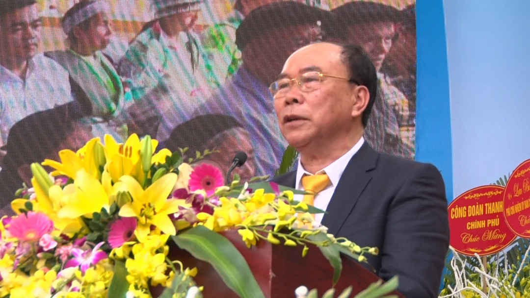  Ông Nguyễn Huy Quý - Tổng giám đốc Cty phát biểu tại buổi lễ