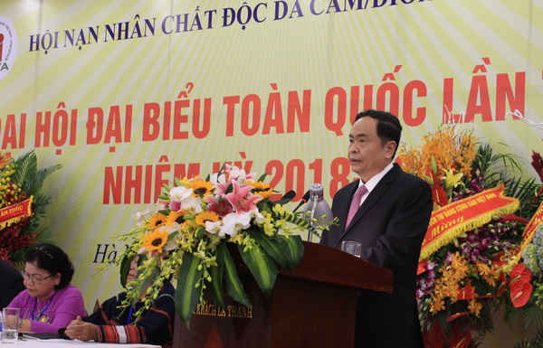 1. Ông Trần Thanh Mẫn, Chủ tịch UBTƯ MTTQ Việt Nam phát biểu tại Đại hội