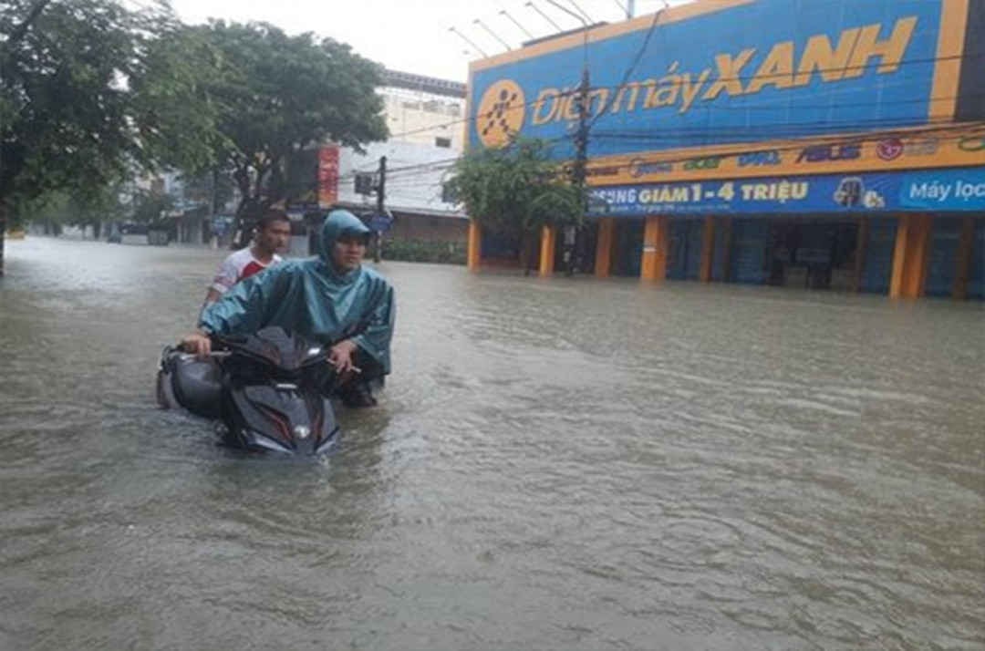 Tại tỉnh Quảng Nam có nơi ngập lên đến 1,2m