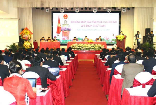 Khai mạc kỳ họp thứ 8 – HNĐ tỉnh Nghệ An khóa XVII