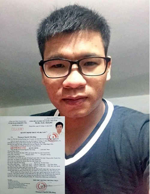 Nguyễn Văn Tráng bị truy nã vì tội danh hoạt động nhằm lật đổ chính quyền nhân dân