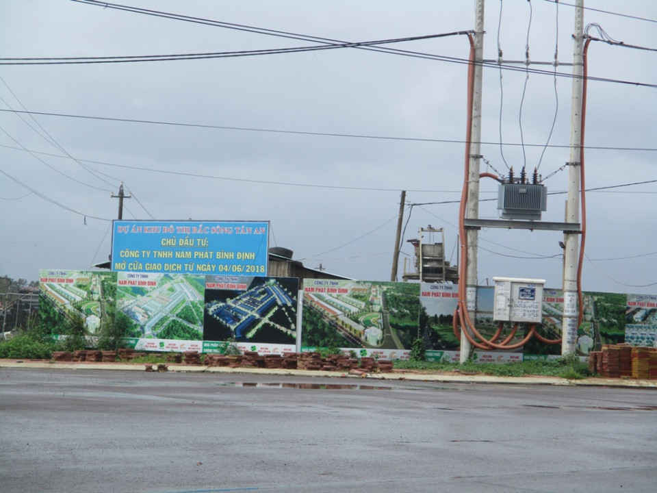 Bình Định: Dự án Khu đô thị bắc sông Tân An chưa hoàn thiện cơ sở hạ tầng đã rao bán đất nền