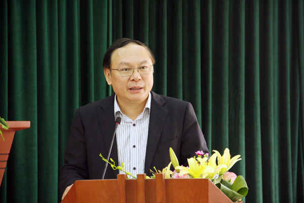 Thứ trưởng Bộ TN&MT Lê Công Thành phát biểu chỉ đạo tại Hội nghị