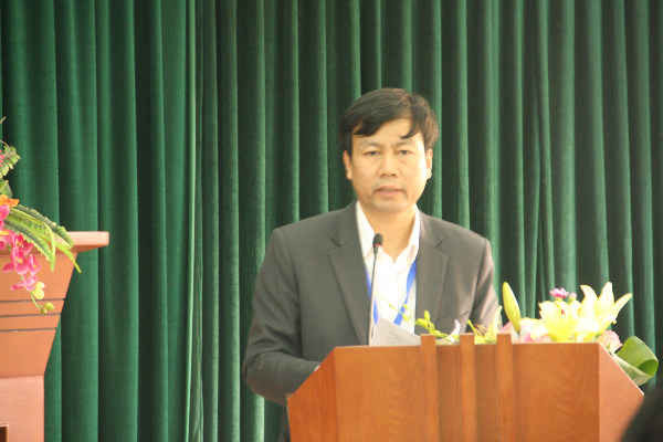 Ông Trần Tuấn Ngọc – Phó Cục trưởng Cục Viễn thám quốc gia báo cáo tổng kết công tác năm 2018