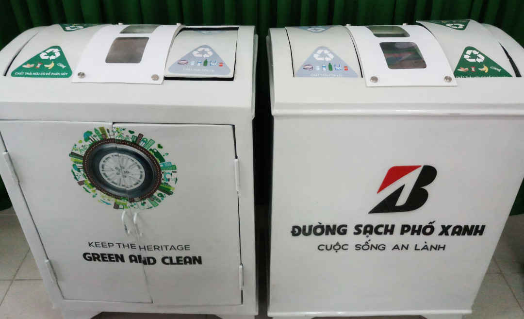 Những thùng rác thông minh được Sở Du lịch Thừa Thiên Huế tiếp nhận