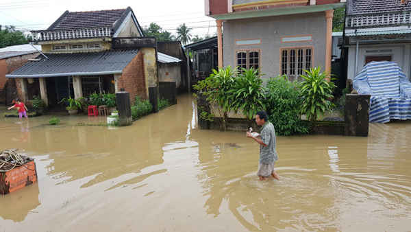 Phú yên Mưa lớn lụt nhà dân, nhấn chìm hàng ngàn ha lúa 2