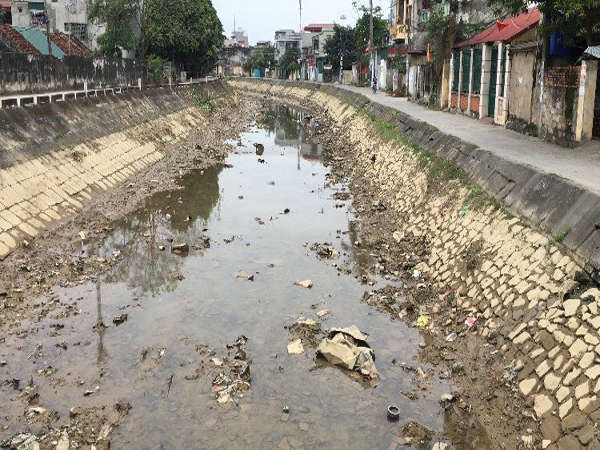 Đoạn kênh nhà Lê chảy qua phường Đông Vệ, TP.Thanh Hóa