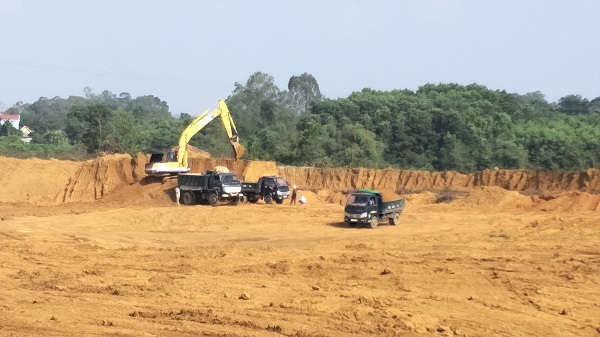 Mặc dù đã hết hạn tận thu Công ty Lam Sơn – Sao Vàng vẫn ngang nhiên khai thác đất trái phép
