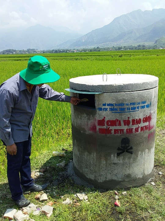 Đến nay, trên địa bàn tỉnh Lai Châu đang có 110 bể thu gom bao bì thuốc bảo vệ thực vật sau sử dụng
