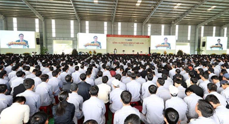 Nói với hơn 8.400 cán bộ công nhân viên của tập đoàn tham gia buổi Lễ ra quân đầu năm, ông Trần Bá Dương chia sẻ, Thaco có thể tự hào về sự hình thành và phát triển