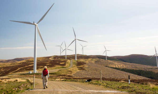 Trang trại gió Clyde ở Southern Uplands (vùng cực nam Scotland) gần Biggar. Ảnh: Alamy