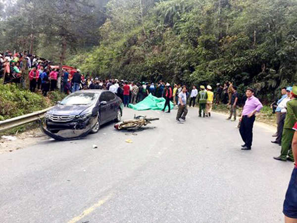 Vụ tai nạn xẩy ra tại quốc lộ 4D đoạn thuộc huyện Sa Pa 