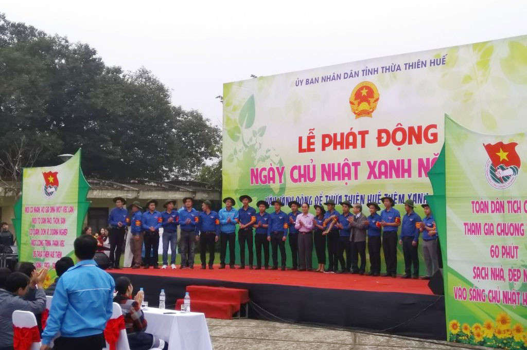 Phong trào “Ngày chủ nhật xanh” để góp phần bảo vệ môi trường đang lan tỏa tại Thừa Thiên Huế