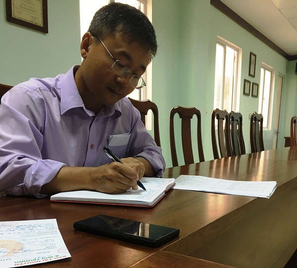 Ông Nguyên Thanh Xuân- Phó giám đốc BQLDADDTXDCTĐ và CN tỉnh Quảng Bình từ chối cung cấp thông tin về dự án