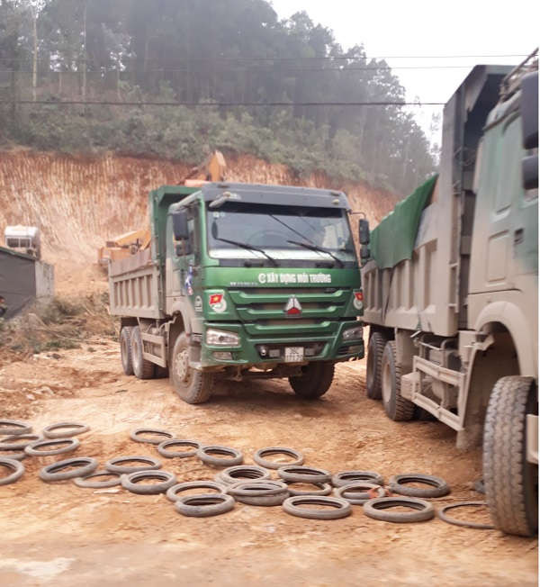 Khai thác đất chống sạt lở ở thôn Đông Ninh, xã Hà Ninh thi công trước khi có chấp thuận của UBND tỉnh.