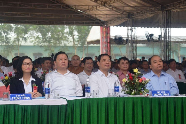 Bộ trưởng Bộ Tài nguyên và Môi trường Trần Hồng Hà tham dự lễ công bố xã Quế Phú (huyện Quế Sơn, tỉnh Quảng Nam) đạt chuẩn nông thôn mới