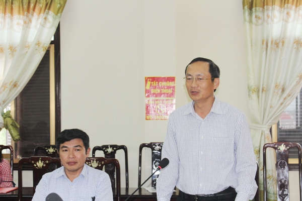 Đồng chí Đặng Ngọc Sơn- PCT UBND tỉnh Hà Tĩnh phát biểu tại hội nghị
