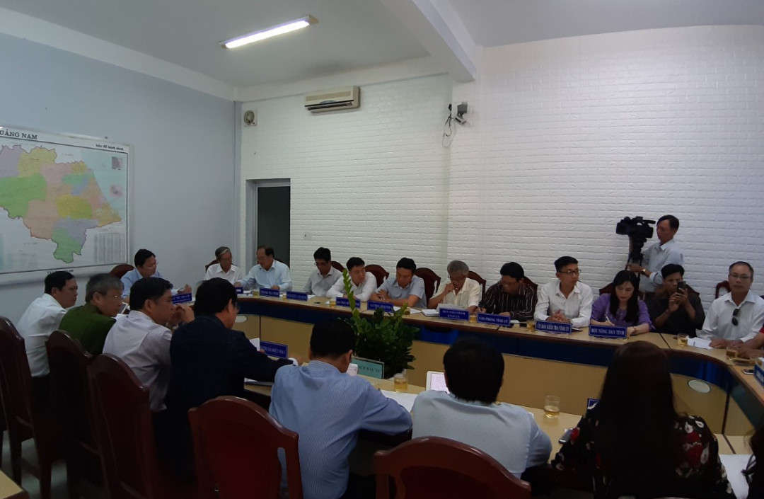 Lãnh đạo tỉnh Quảng Nam cũng nhiều lần tổ chức họp các sơ ban, ngành tìm ra hướng giải quyết