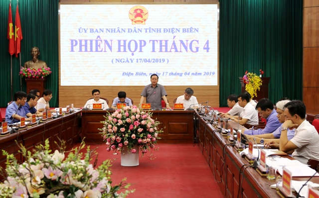 Phiên họp tháng 4 UBND tỉnh Điện Biên
