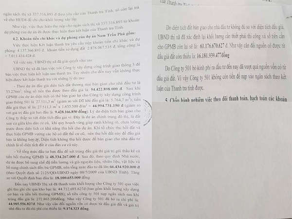 UBND thị xã Bỉm Sơn giải trình mập mờ, cung cấp cho PV văn bản không có ngày tháng, không có đơn vị gửi, không dấu.