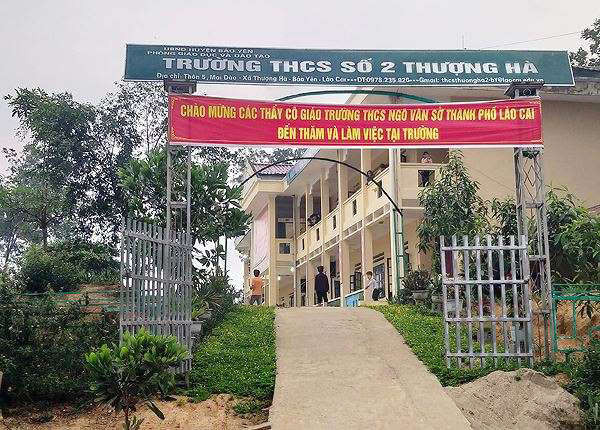 Trường PTCS Thượng Hà Bảo Yên( Lào Cai) nơi xẩy ra vụ việc thầy giao bị tố dâm ô với nữ sinh lớp 8.