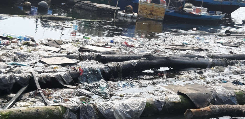 Âu thuyền và cảng cá Thọ Quang trong tình trạng ô nhiễm nhiều năm chưa được giải quyết dứt điểm